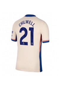 Chelsea Ben Chilwell #21 Jalkapallovaatteet Vieraspaita 2024-25 Lyhythihainen